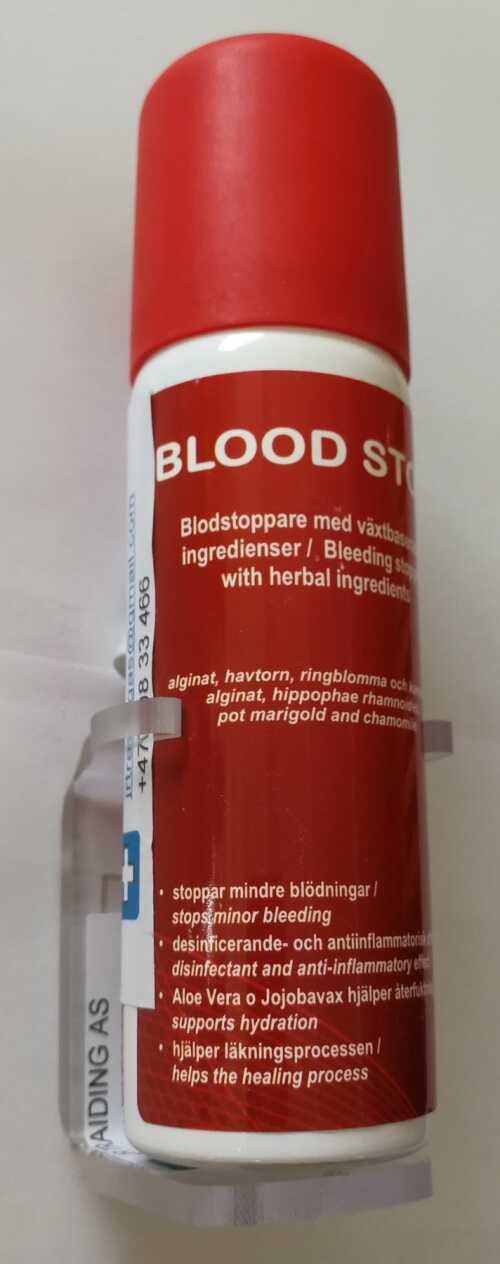Holder som festes på vegg til blodstopp / flytende plaster