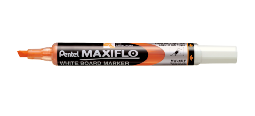 Whiteboard Tusj Maxiflo Orange med skrå tupp